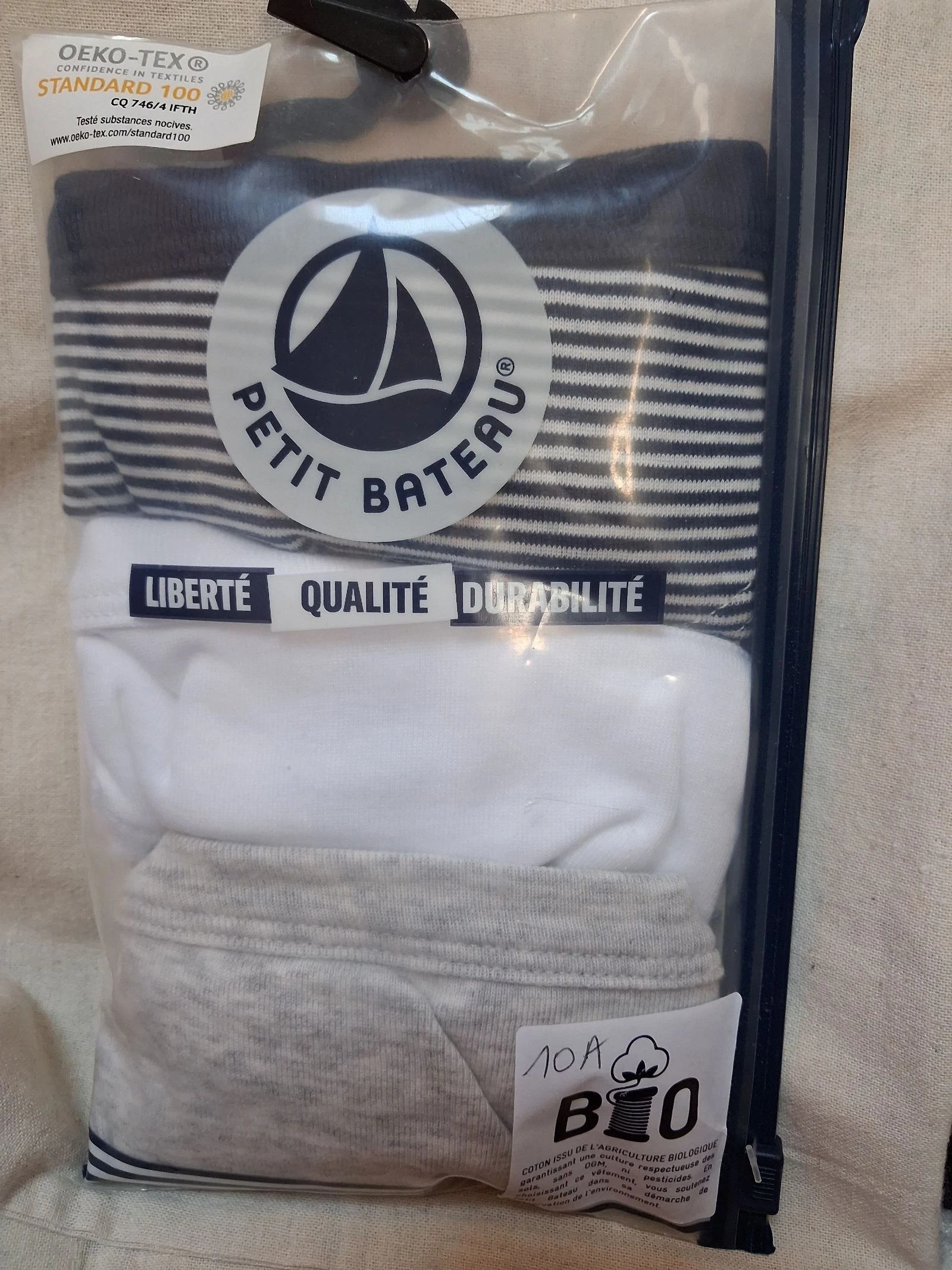 Slips petit bateau taille 10 ans